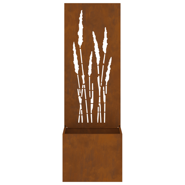 Trädgårds integritetsskärm Rostig 50 x 32 x 150 cm cortenstål