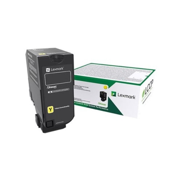 Lexmark - gul - original - tonerkassett - LCCP, LRP