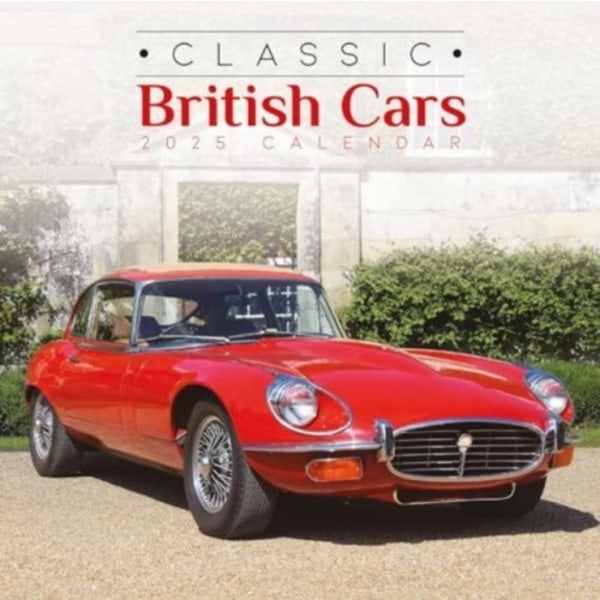 Classic British Cars Square Wall Calendar 2025