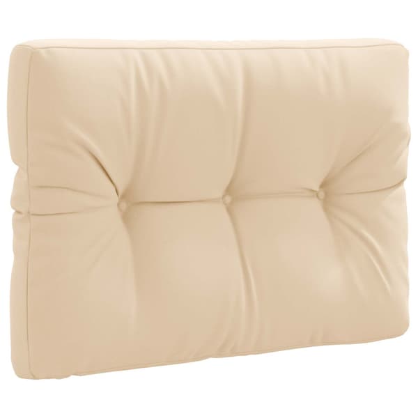 Pallryggkudde VIANEN 100% Polyester Gräddvit 70 x 50 x 12 cm