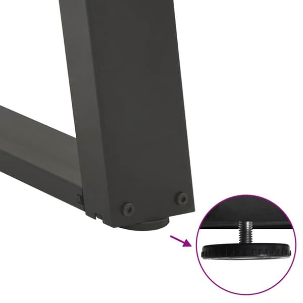 Soffbordsben U-formade 2 st antracit 38x(42-43) cm stål