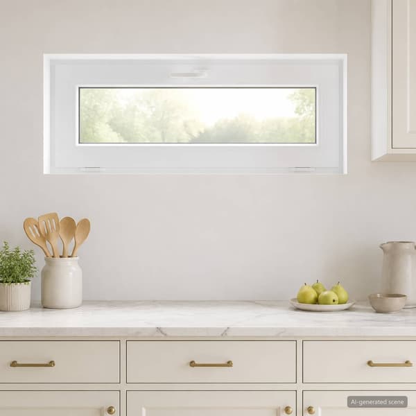 Tilt källarfönster RISOR 105 x 40 cm PVC och klart glas