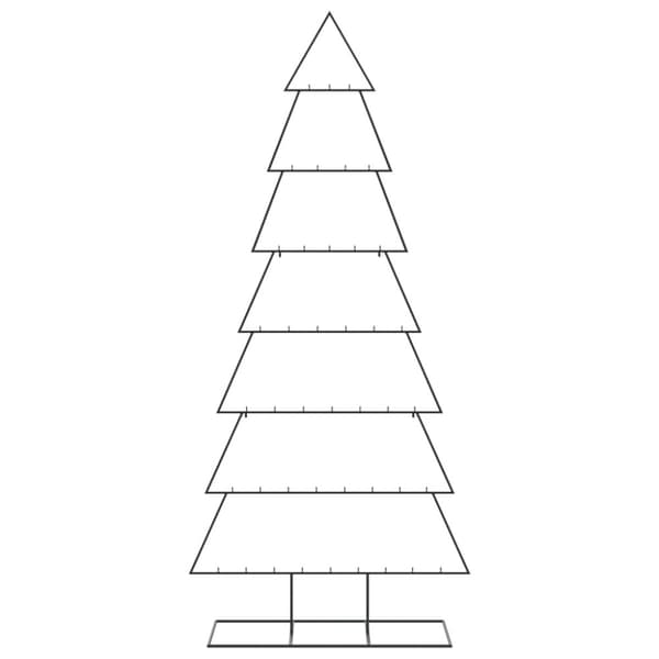 Julgran i metall svart 210 cm