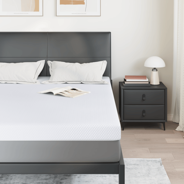 Memory foam madrass toppers 160 x 200 cm Thick Mjuk Vit