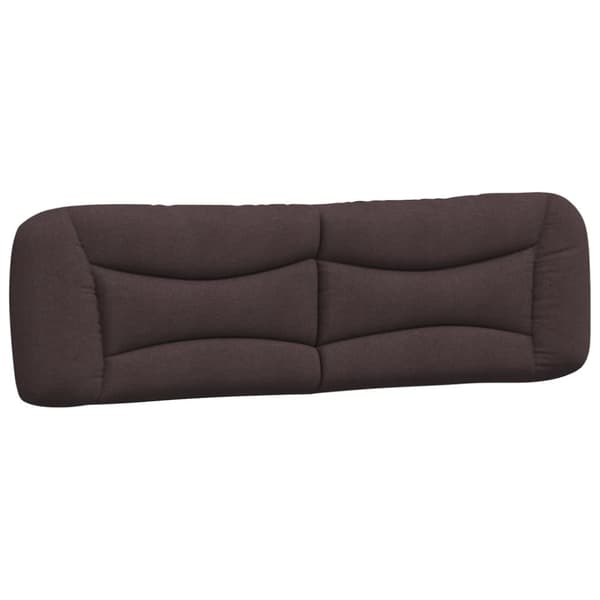 Headboard Cushion "Hvar" Dark Brown 180 cm Fabric