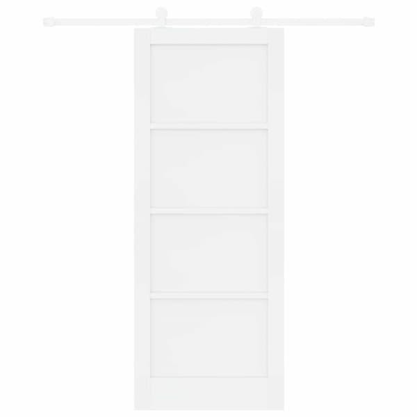 Skjutdörr 83 x 211 cm Konstruerat trä Vit
