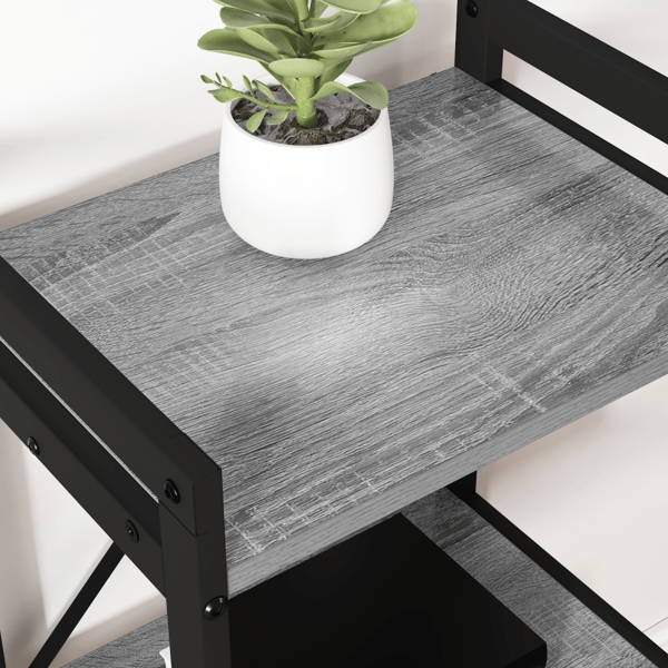 Hyllsystem Grå sonoma 60 x 30 x 85 cm Konstruerat trä