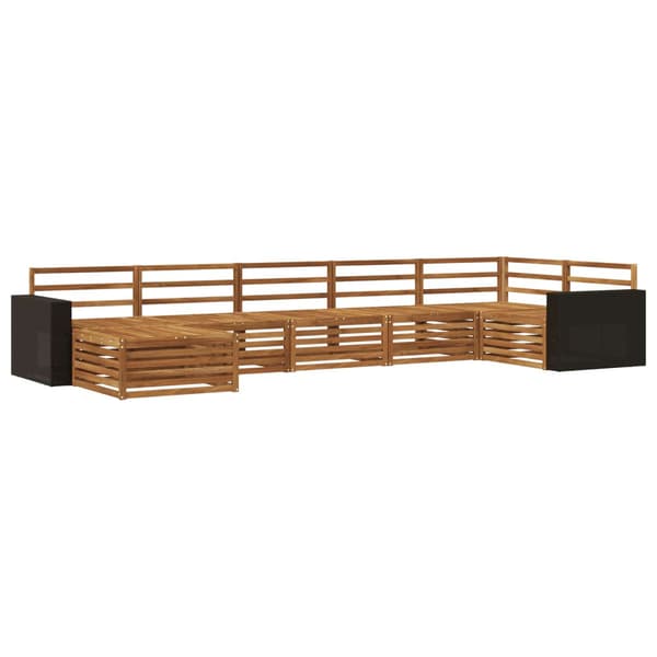Utomhussoffset 7 pcs Naturlig