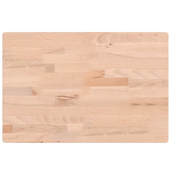Bordsskiva 60x40x2,5 cm rektangulär massivt bokträ