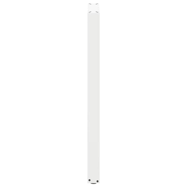 Barbordsben U-formade 2 st vita 50x(110-111) cm stål