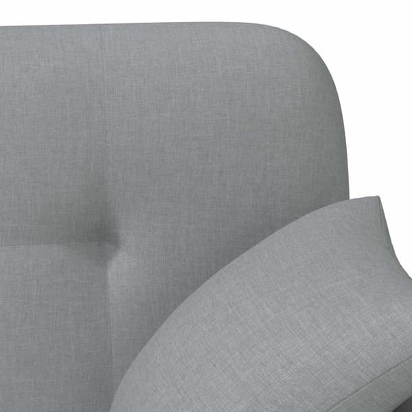 Loveseat med knapprapport Ljusgrå 120 x 65 x 79 cm Tyg