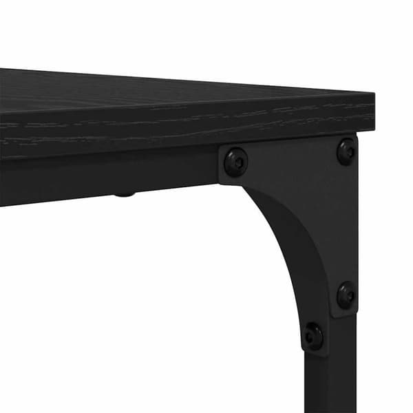 Kaffeebord 2 pcs Svart Ek Konstruerat trä