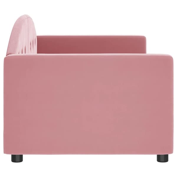 Dagbädd rosa 80x200 cm sammet