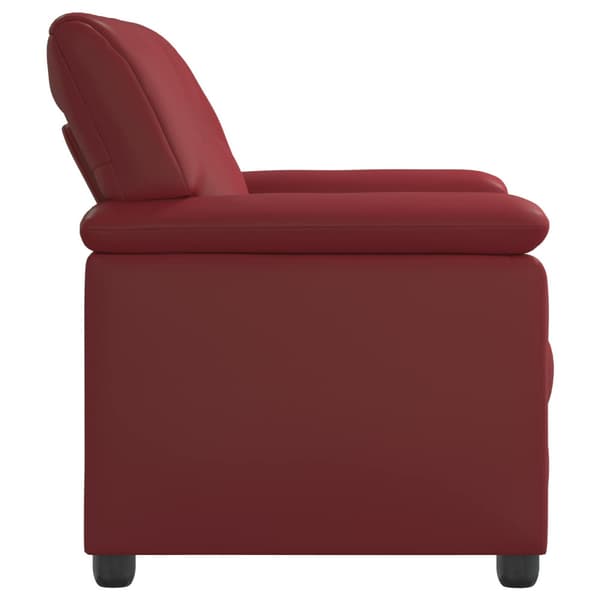 Soffa Vinröd 151 x 85 x 93 cm Konstläder