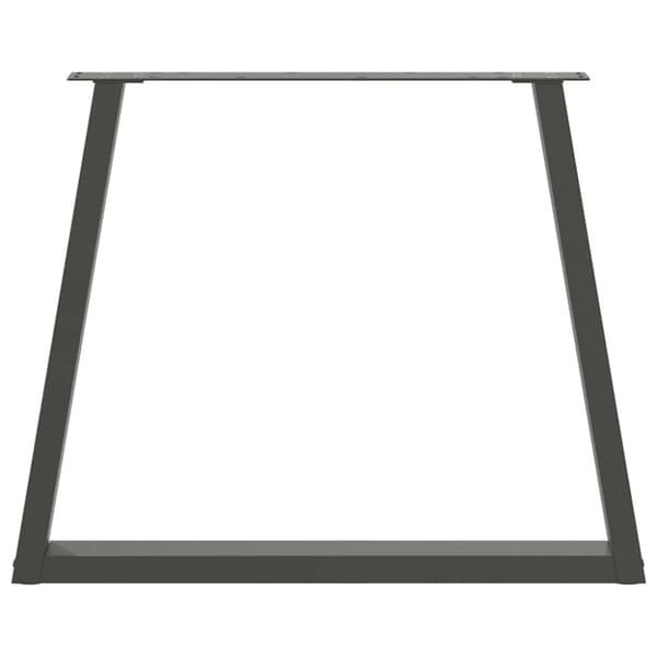 Matbordsben V-formade 2 st antracit 80x(72-73,3) cm stål