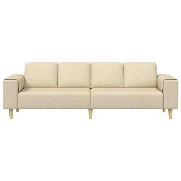 Vardagsrumsoffa Kräm 250 x 77 x 76 cm Polyester