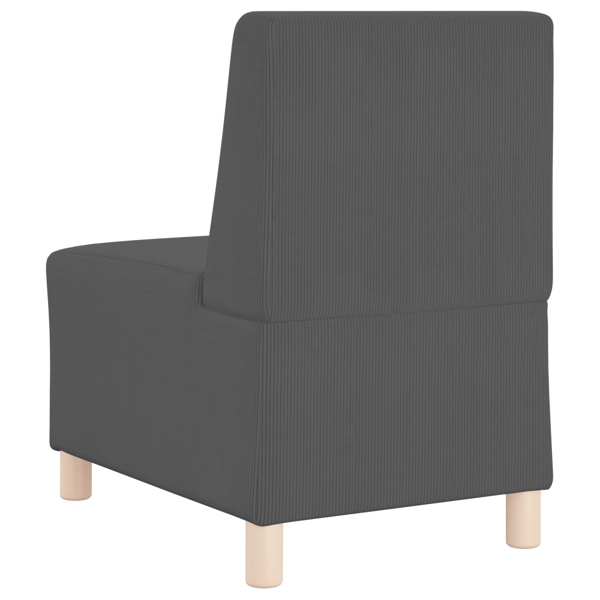 Modulsofa utan armstöd 3 pcs Mörkgrå 55 x 74 x 82 cm