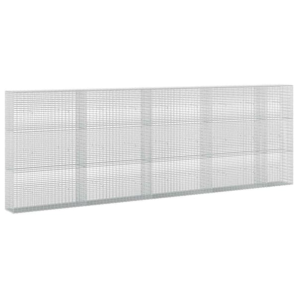 Gabion med 5 mm tråd och 5x2,5 cm nät 450x30x150 cm