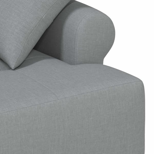Loveseat med knapprapport Ljusgrå 120 x 65 x 79 cm Tyg