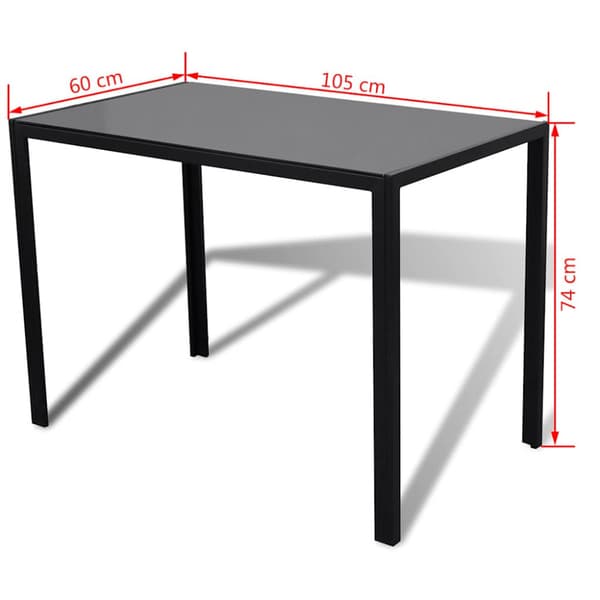Matgrupp 5 delar svart