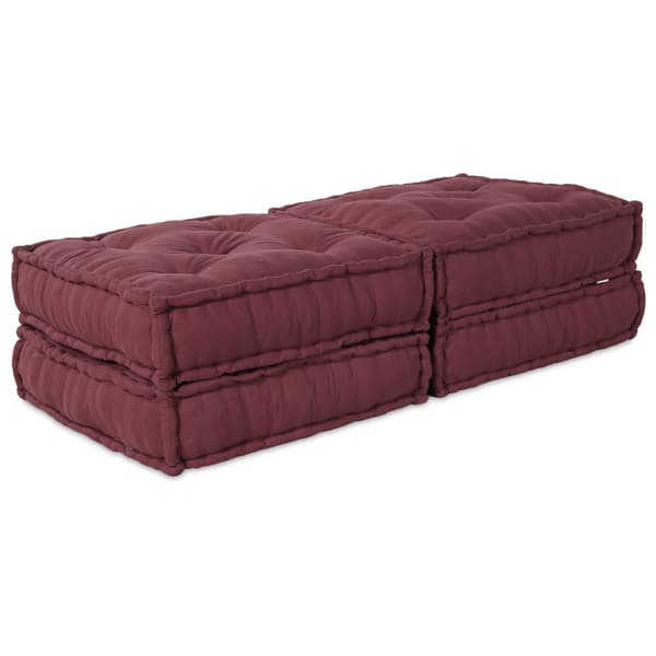 Modulsofa enhet 2 pcs Bordeaux 140 x 70 x 36 cm Tyg