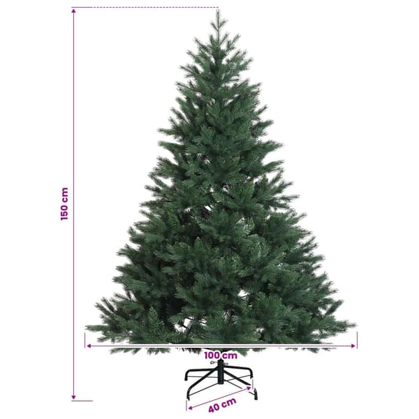 Plast Hingad Julgran 150 cm 150 LED-lampor Varmvit