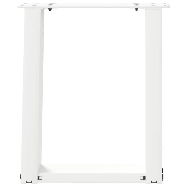 Soffbordsben U-formade 2 st vita 28x(42-43) cm stål