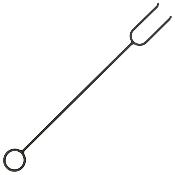 Rustik eldstad med eldgaffel 67,5 cm XXL stål