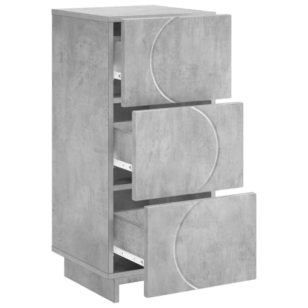 Sideboard Betonggrå 33,5 x 34,5 x 75 cm Konstruerat trä