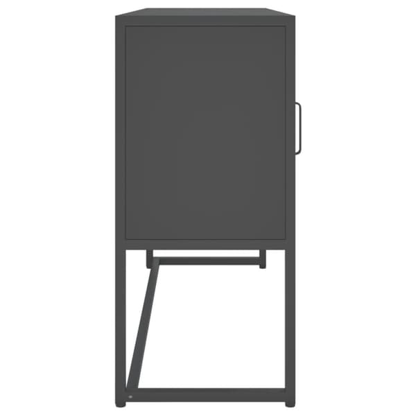 Skänk antracit 105x35x75 cm stål