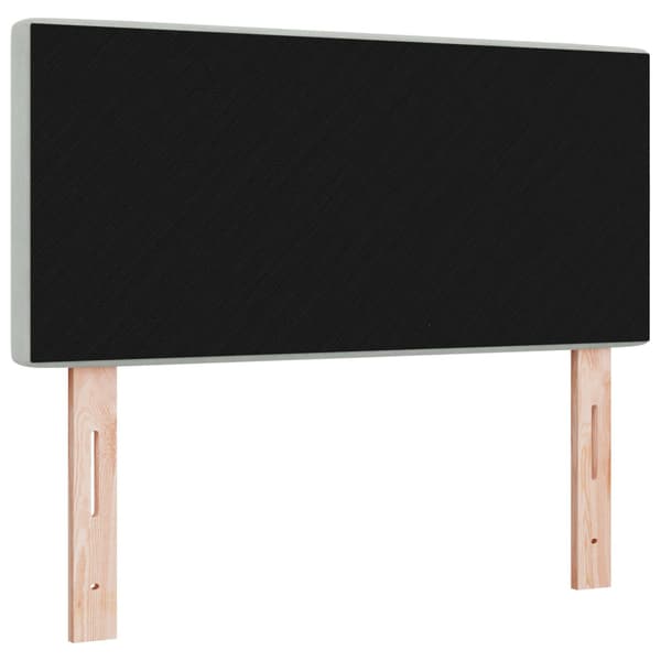 Huvudgavel Ljusgrå 100 cm Sammet