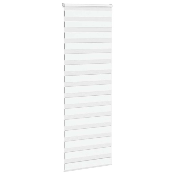 Rullgardin zebra vit 80x200 cm tyg bredd 75,9 cm polyester