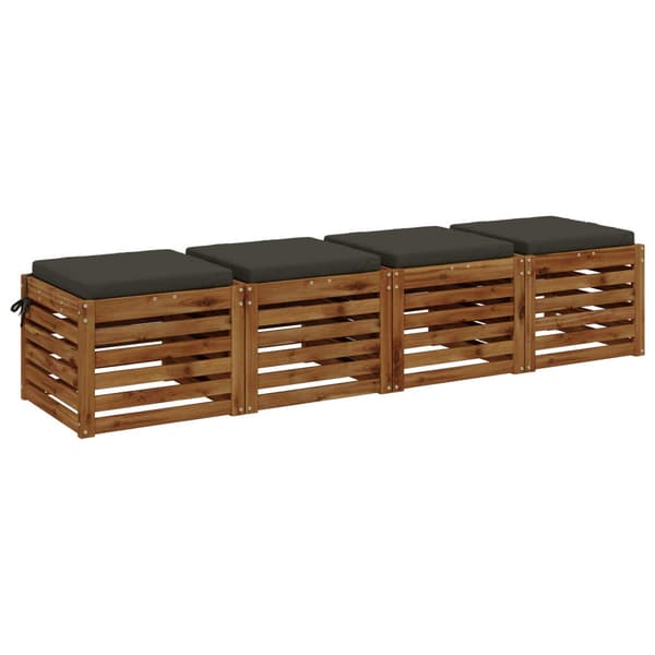 4-delade Sittdynor SOEST 4 st 100% Polyester Antracit
