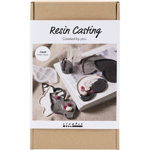 Creativ - Craft Kit Resin Casting, Conch, Black, White (977817)