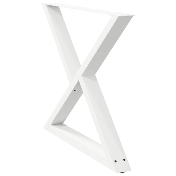 Matbordsben 2 st vita 90x(72-73,3) cm stål