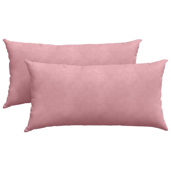 Sofakuddar 2 pcs Rosa 80 x 40 cm Kordread tyg