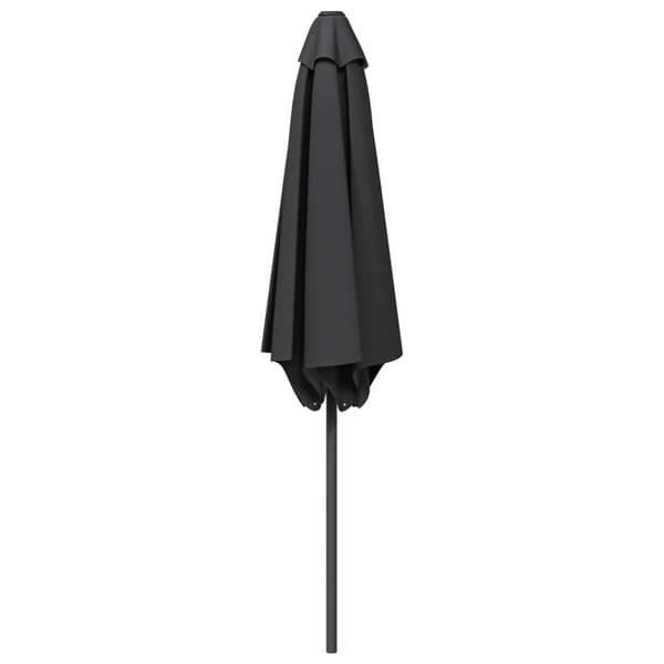 Trädgårdsparasol 270 x 270 cm Polyester Rektangulär Antracit