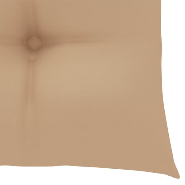 Trädgårdsstolar 8 st med beige dynor massiv teak