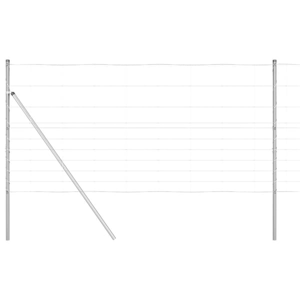 Stängselstolpe Galvaniserad 25 x 1,2 m Stål