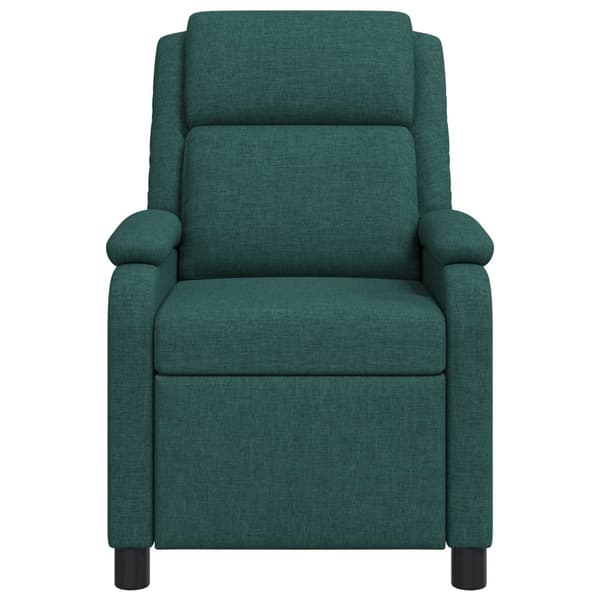 Massagefåtölj Mörkgrön Tyg