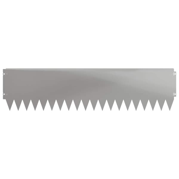 Kant för gräsmatta 10 pcs 103 x 25 cm Stål Silver
