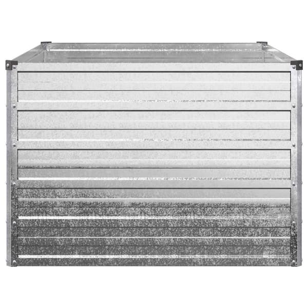 Höjd Trädgårdsbädd Silver 100 x 80 x 55 cm galvaniserad