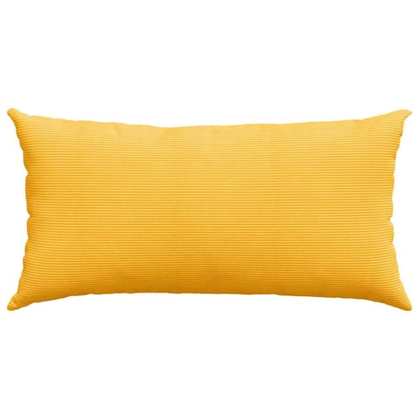 Sofakuddar 2 pcs Ljusgul 80 x 40 cm Kordread tyg