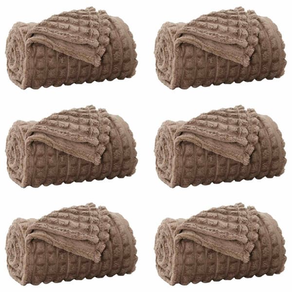 Filtar 6 pcs Kamel 200 x 150 cm Fleece