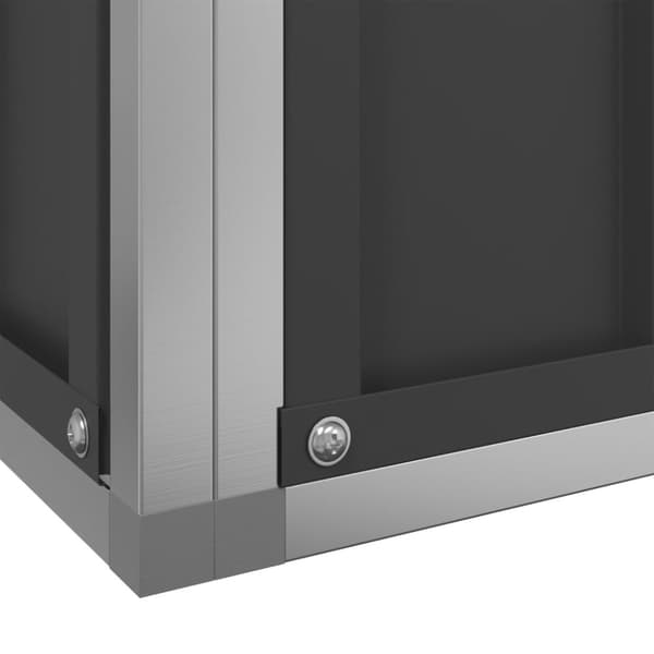 Voljär silver 311x307x212 cm stål