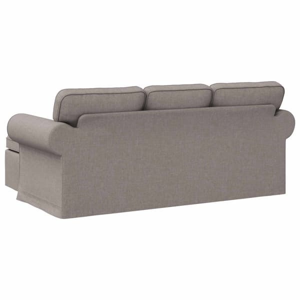 Soffa Taupe 195 x 138 x 80 cm tyg