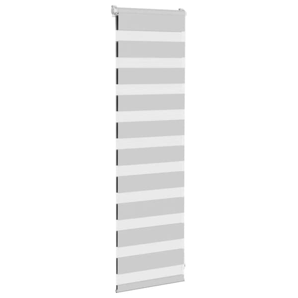 Rullgardin zebra ljusgrå 40x100 cm tyg bredd 35,9 cm polyester