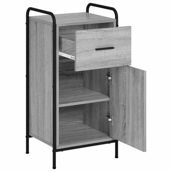 Sideboard Grå Sonoma 97 x 33 x 81 cm Konstruerat trä