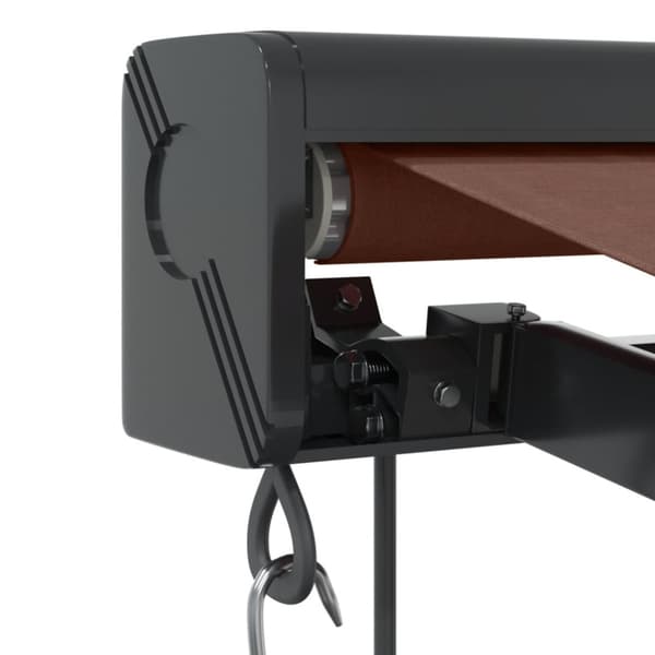 Markis automatiskt infällbar brun 350x250 cm