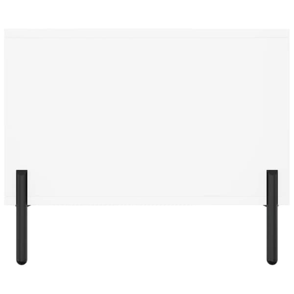 Soffbord vit 90x50x40 cm konstruerat trä